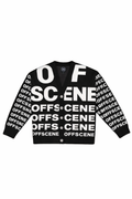 OFFSCENE Pattern Cardigan - Black & White