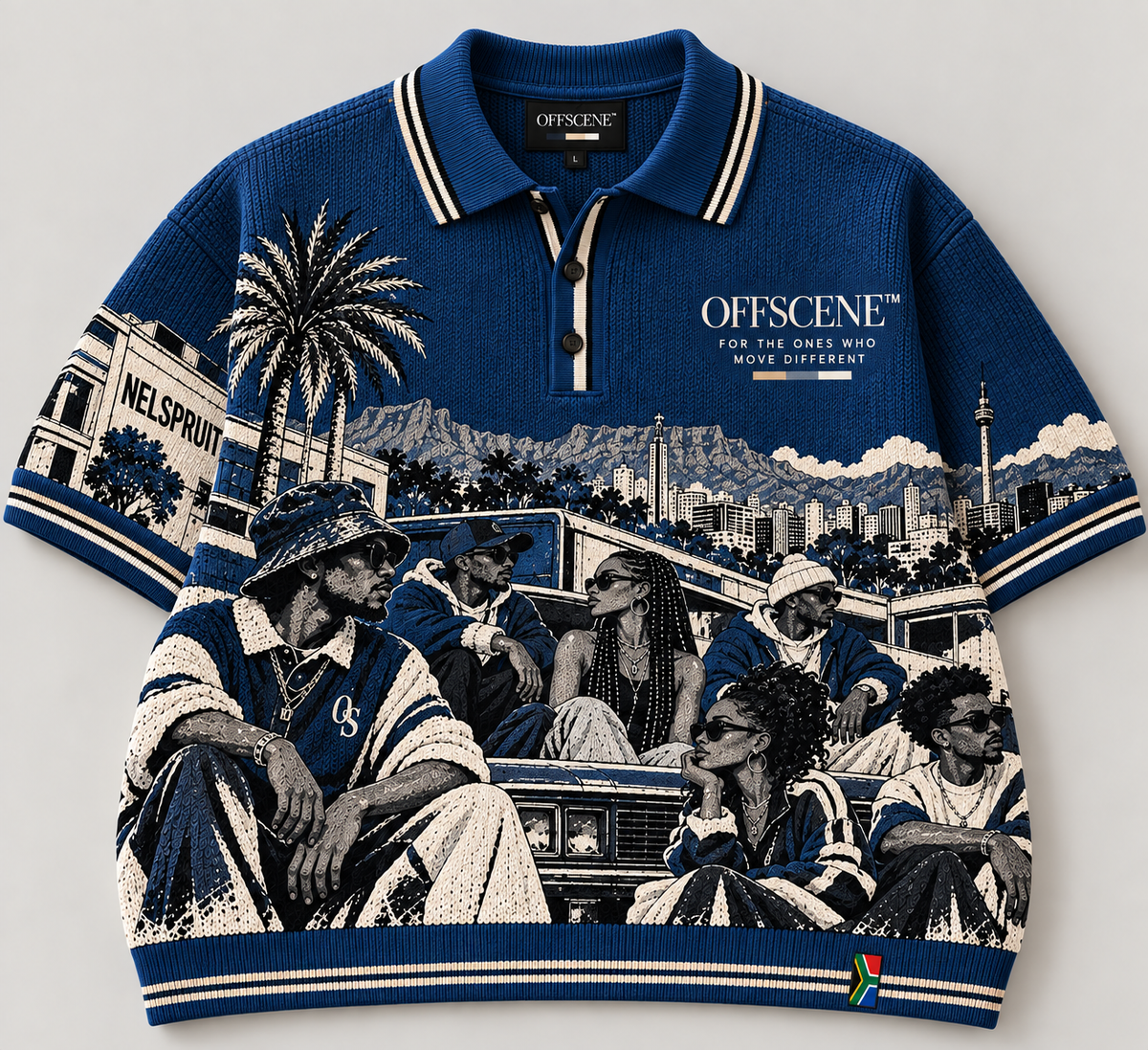 PRE-ORDER - 5 WEEKS TURNAROUND - OffScene Riviera Knit Polo Navy